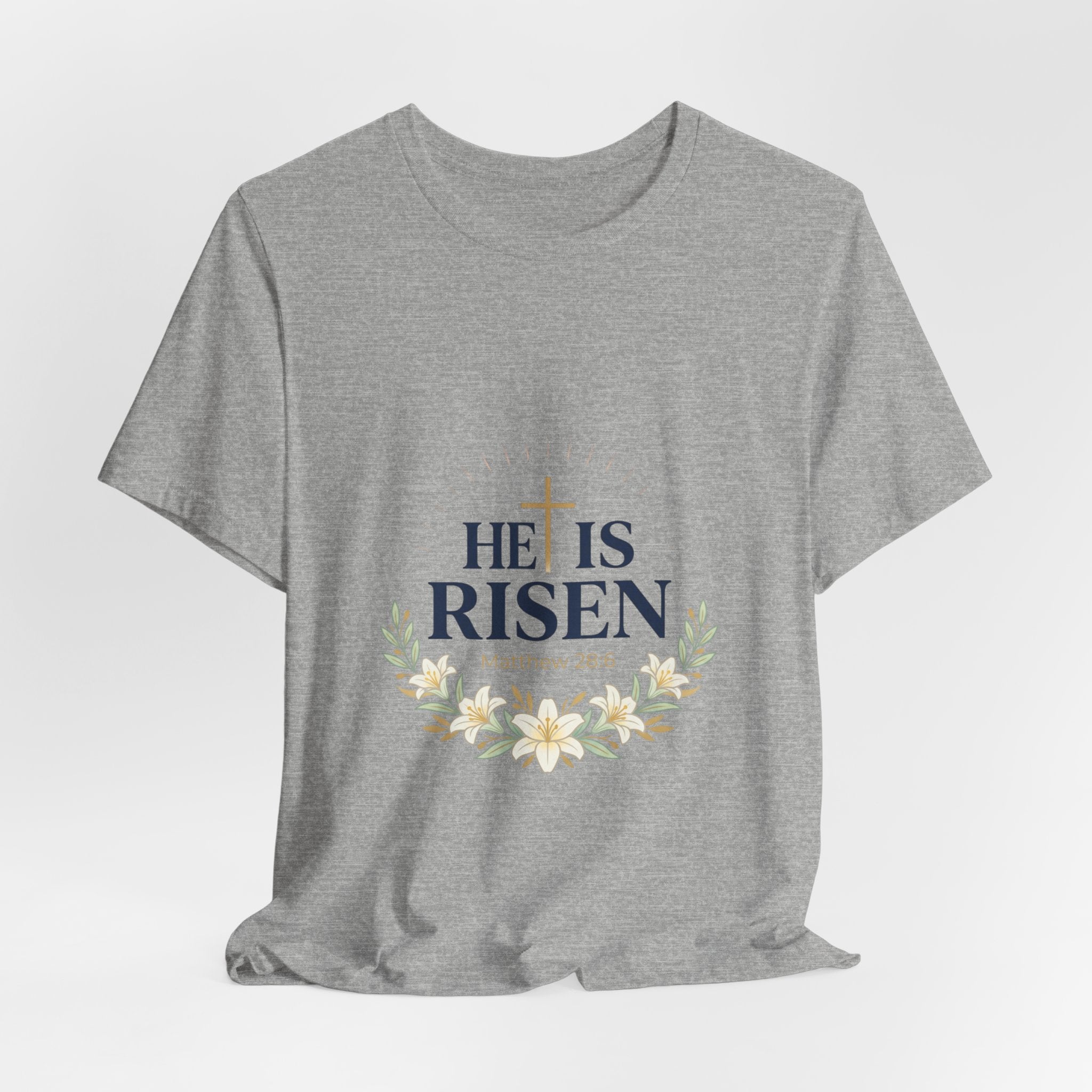 He Is Risen Tee | Easter shirt, Christian faith tee, resurrection shirt