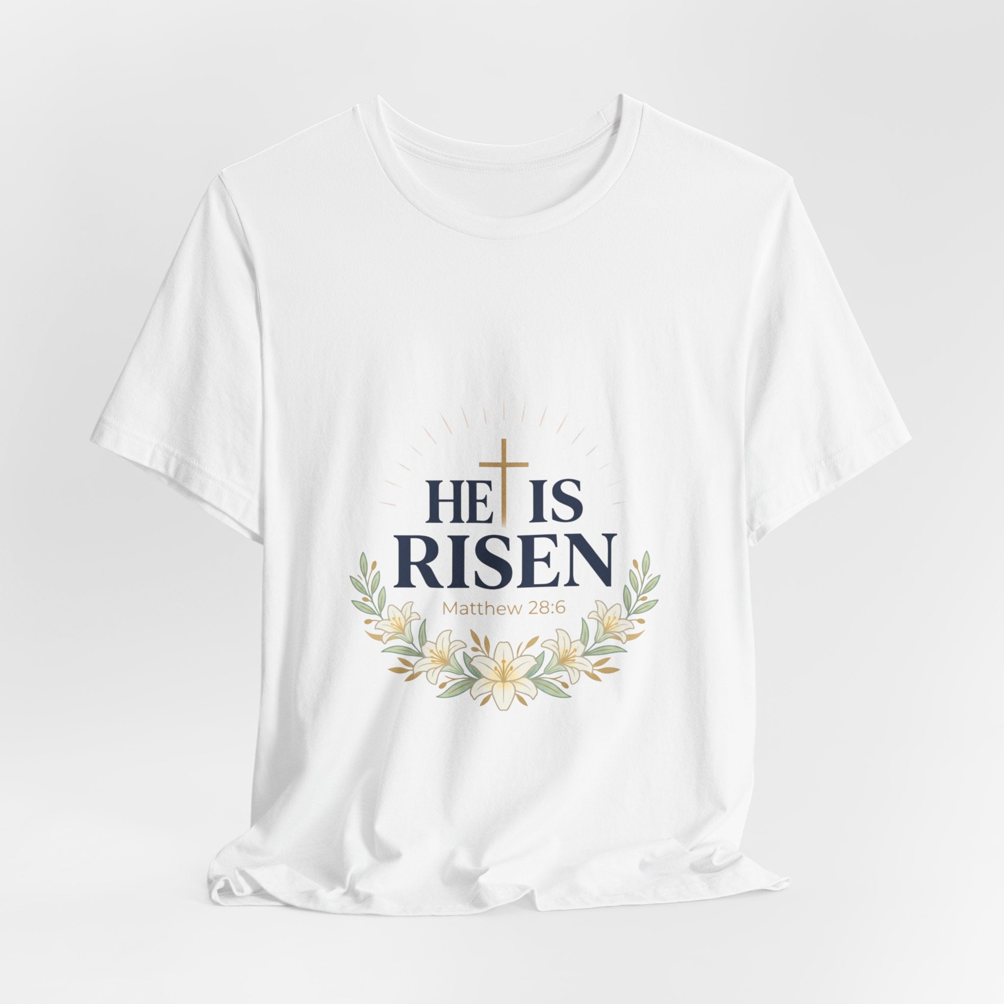 He Is Risen Tee | Easter shirt, Christian faith tee, resurrection shirt