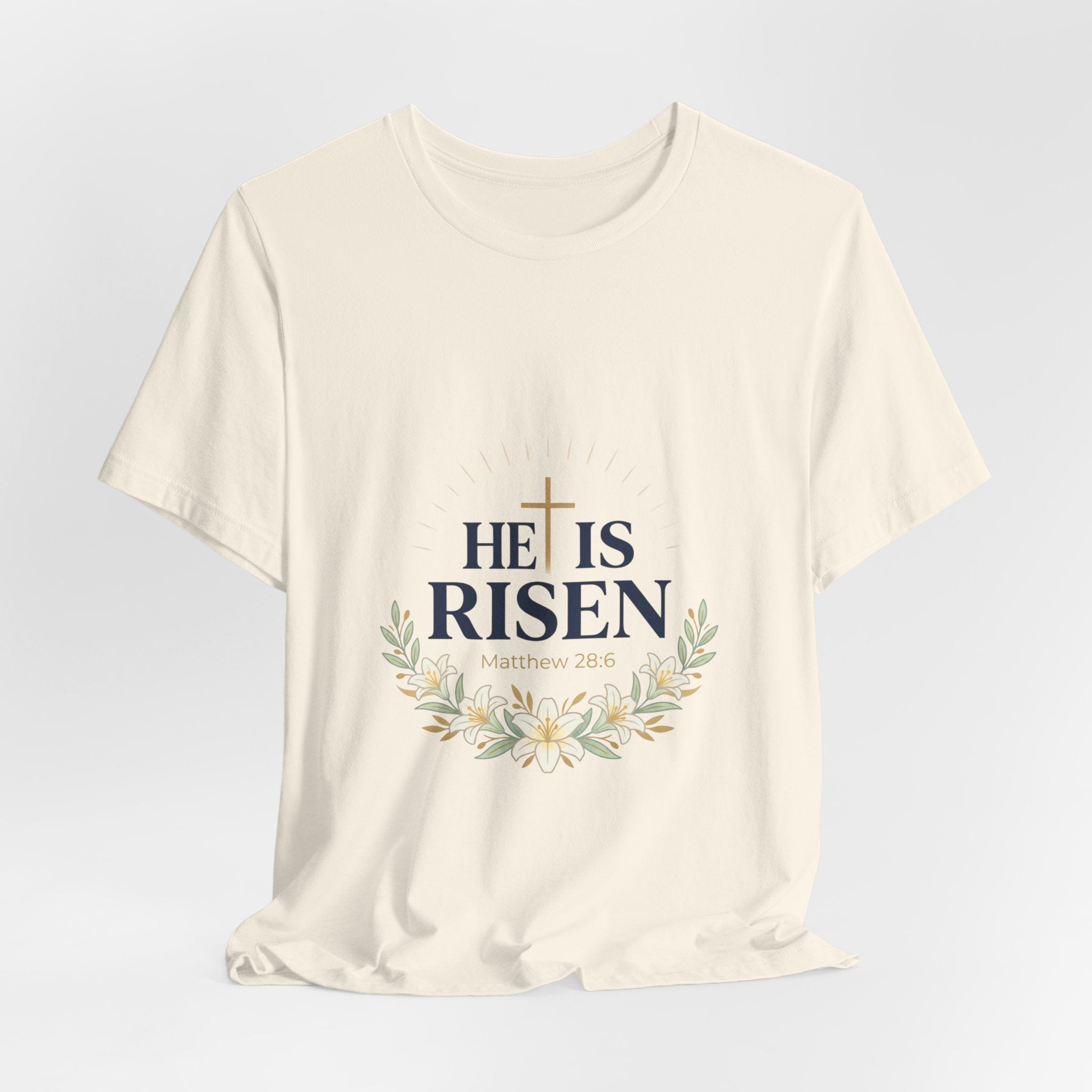 He Is Risen Tee | Easter shirt, Christian faith tee, resurrection shirt